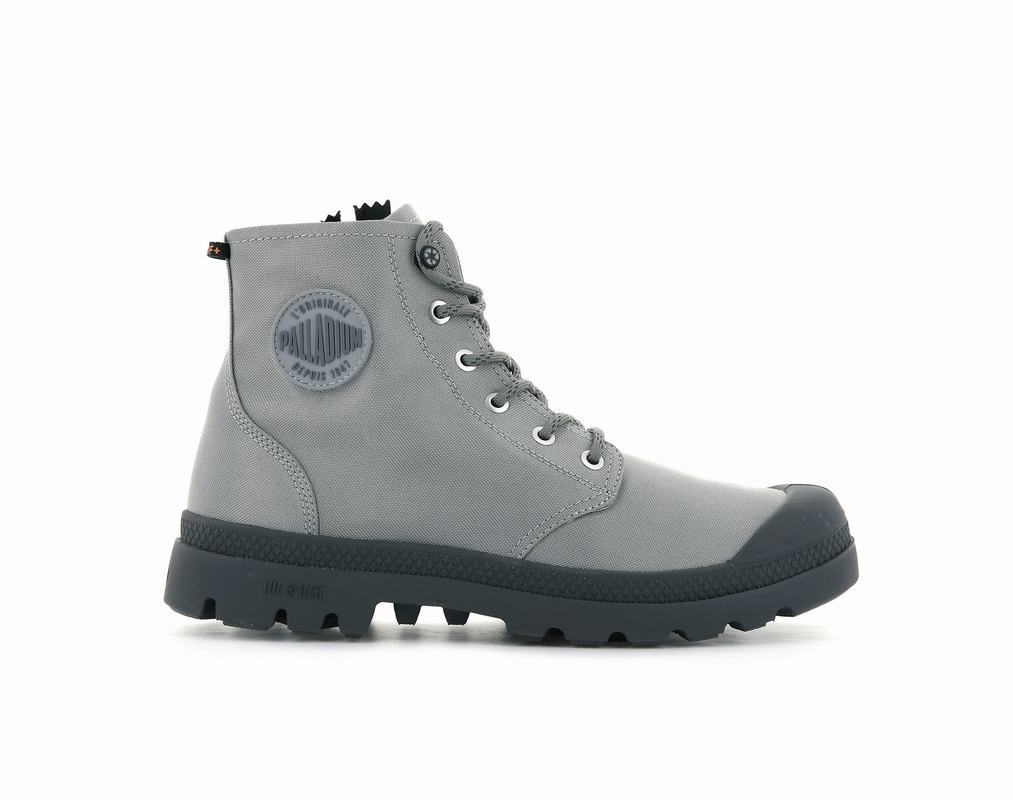 Palladium Pampa Recycle Lite+ Wp+z Men's Waterproof Boots Grey (FPUO07429)